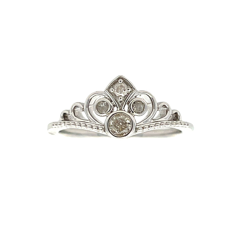 Bids.com .17ct Diamond Ring Sterling Silver Rings