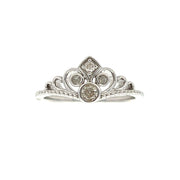 Bids.com .17ct Diamond Ring Sterling Silver Rings