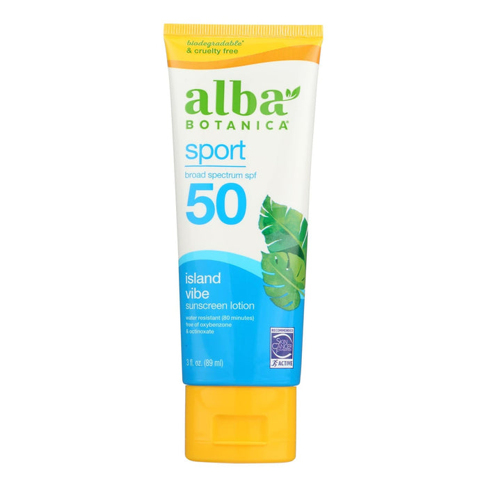 Alba Botanica Sport Sunscreen Lotion SPF 50 - 3 Fl. Oz.