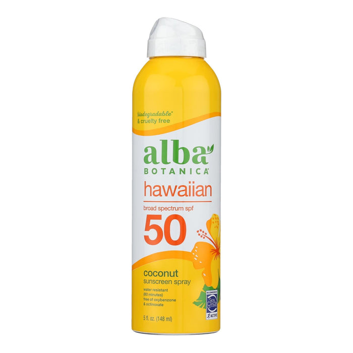 Alba Botanica Natural Sunscreen Spray Coconut SPF 50 - 5 fl. oz.