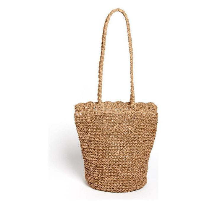 STRAW BEACH BAG