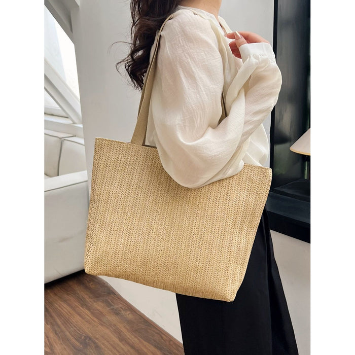 Straw Woven Tote Bag