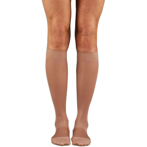 Dr. Comfort Dr. Comfort Unisex Microfiber Medical Knee-High 20-30mmHg (Beige) Large Hosiery