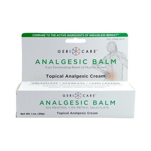 Geri-Care Geri-Care® Analgesic Balm – Muscle and Joint Pain Relief (1 oz Tube) Lotion & Moisturizer