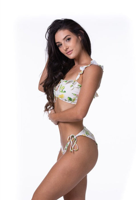 LEMON RUFFLE BIKINI SET