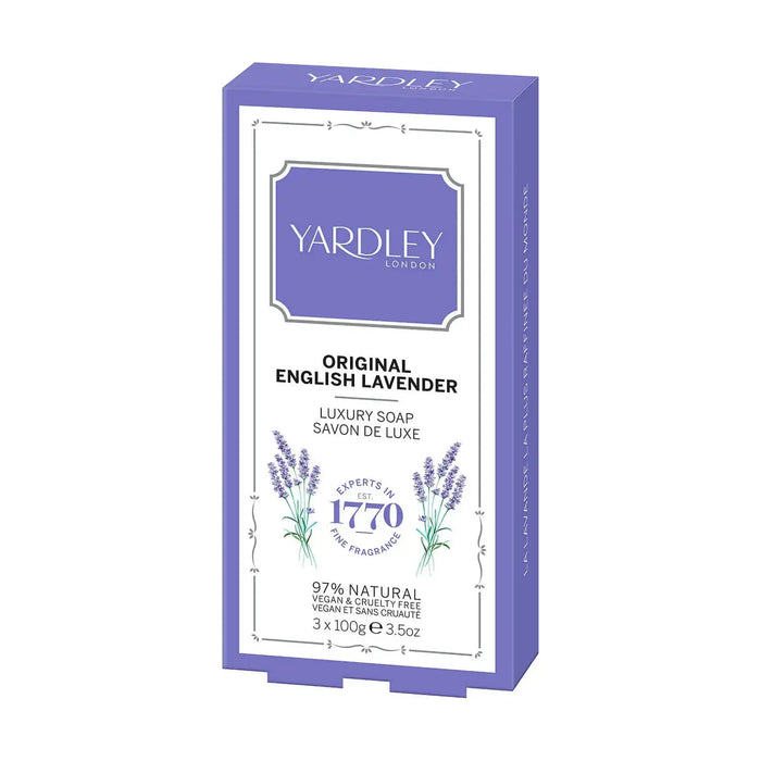 Yardley London Original English Lavender Luxury Soap 3 x 3.5 oz