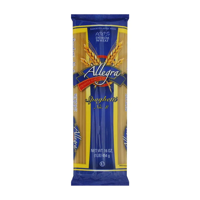 Allegra Spaguetti Pasta #8 16 Oz - Case - 20 Units