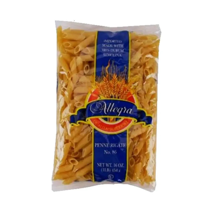 Allegra Penne Rigatti 16 Oz - Case - 20 Units