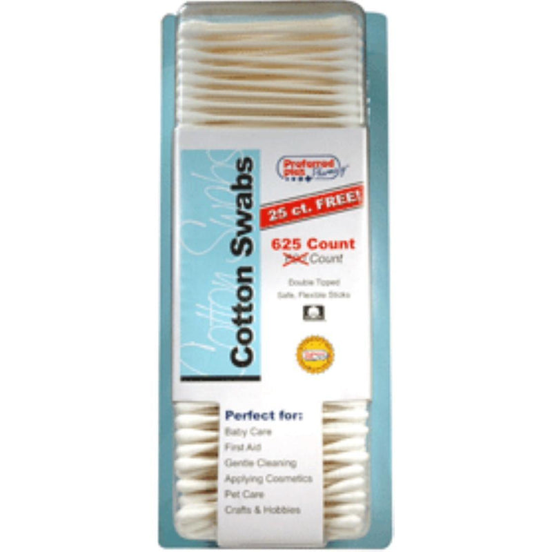 Preferred Plus Preferred Plus Cotton Swabs Kpp Size: 625 Bath Brushes White Smoke