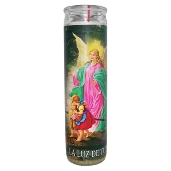 Angel De La Guarda White Candle Tall - Case - 12 Units