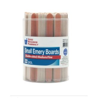Good Neighbor Pharmacy Good Neighbor Pharmacy Small Emery Boards Counter Tub 220 Count Nail Tools Dark Gray