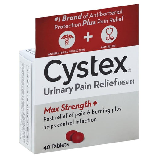 Cystex Cystex Urinary Pain Relief, Max Strength+, Tablets Health & Beauty