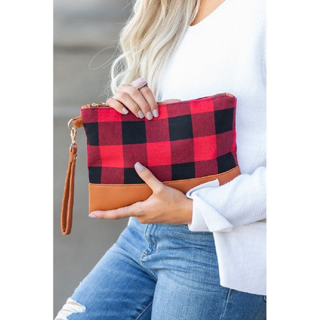 Buffalo Plaid Clutch