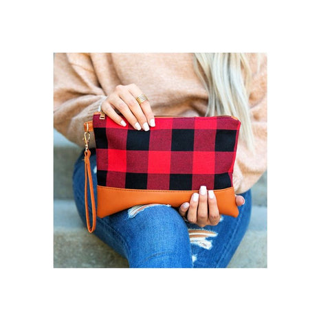 Buffalo Plaid Clutch