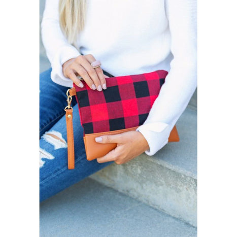 Buffalo Plaid Clutch