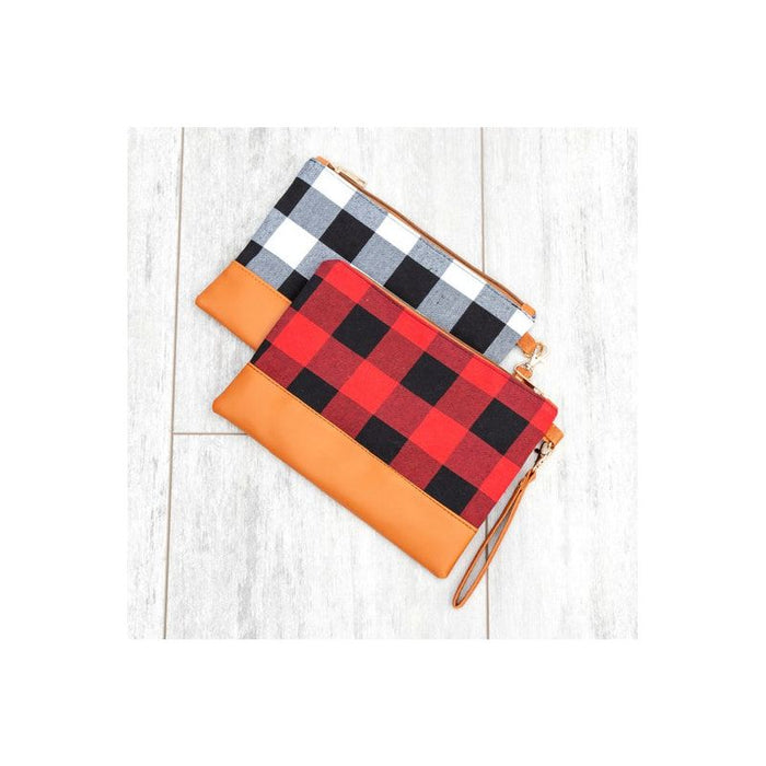 Buffalo Plaid Clutch