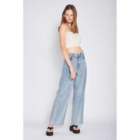 Elastic Waistband Fringed Tube Top