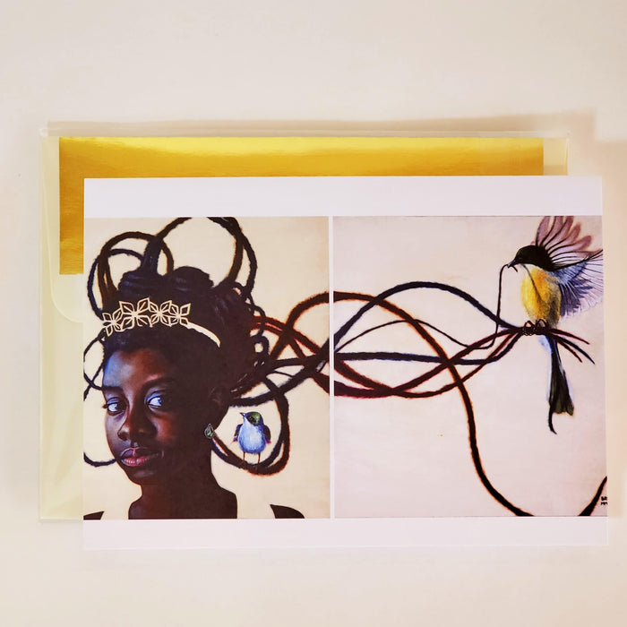 Adiva Naturals - Adiva Naturals - GAMINE NSEREWA' S. Ross Browne Greeting Card: 5x7 Frame Ready