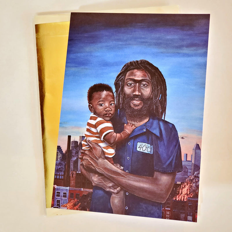 Adiva Naturals 'BECAUSE (RACIAL SYNECDOCHE)' S. Ross Browne Greeting Card: 5x7 Frame Ready Art