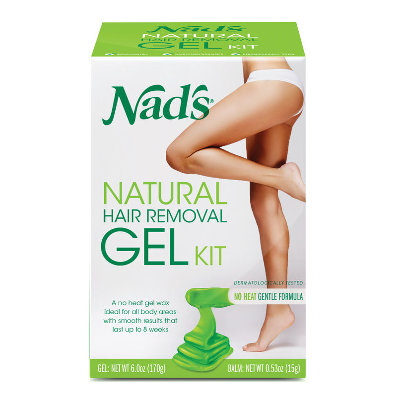Nad's Nad's Natural Hair Removal Gel Wax Kit, 6 Oz Hair Removal