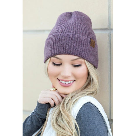 CC Fine Yarn Cuff Beanie