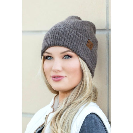 CC Fine Yarn Cuff Beanie