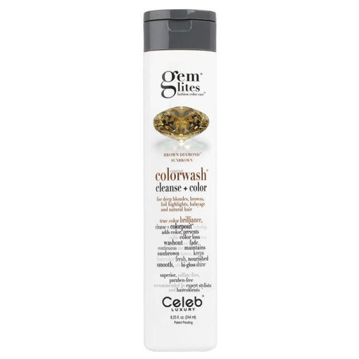 Celeb Luxury Celeb Luxury Gem Lites Colorwash Brown Diamond 8.25 Oz Hair Color White Smoke