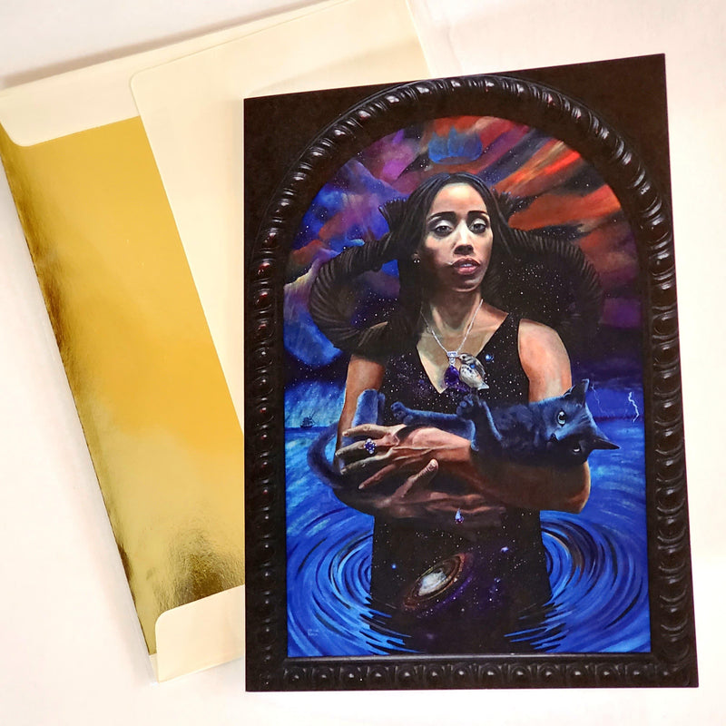 Adiva Naturals 'NEBULA' S. Ross Browne Greeting Card: 5x7 Frame Ready Art