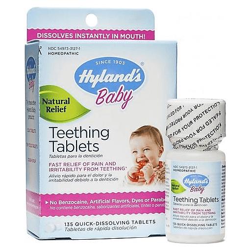 Hyland's Hyland's Baby Teething Tablets, Quick-Dissolving Tablets Oral Care White Smoke