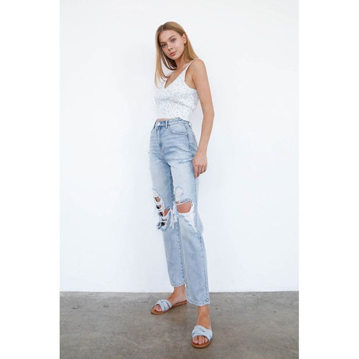 Mid-Rise Loose Fit Jeans