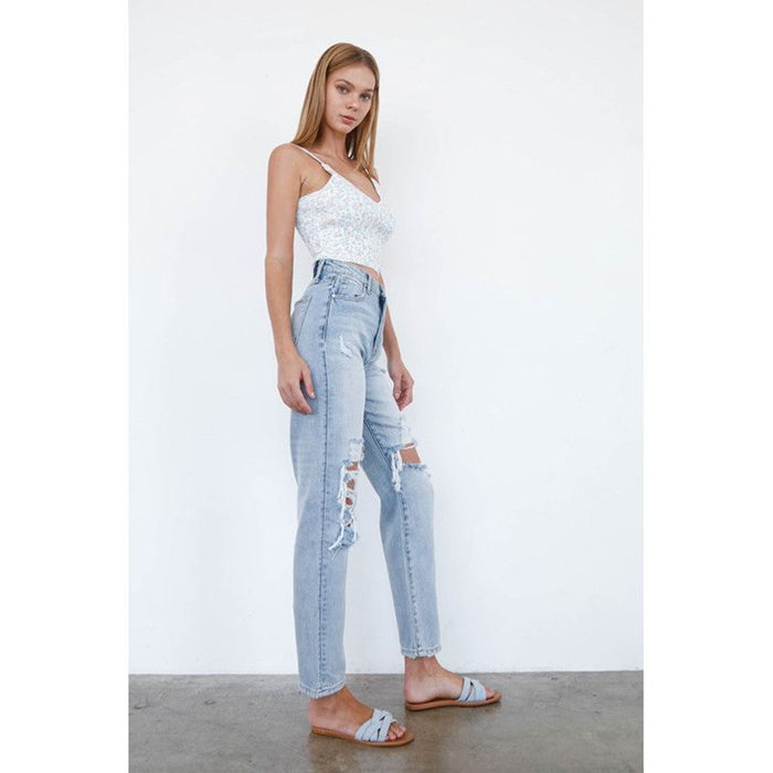 Mid-Rise Loose Fit Jeans