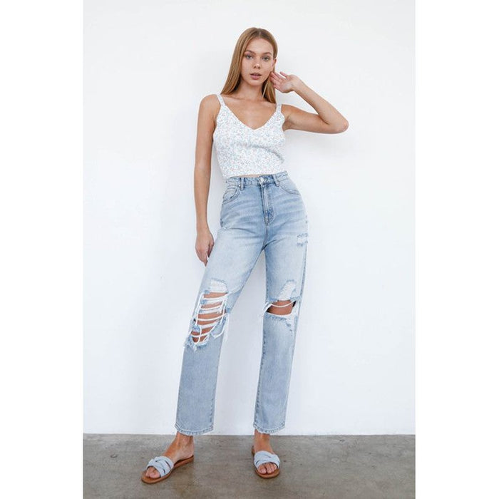 Mid-Rise Loose Fit Jeans