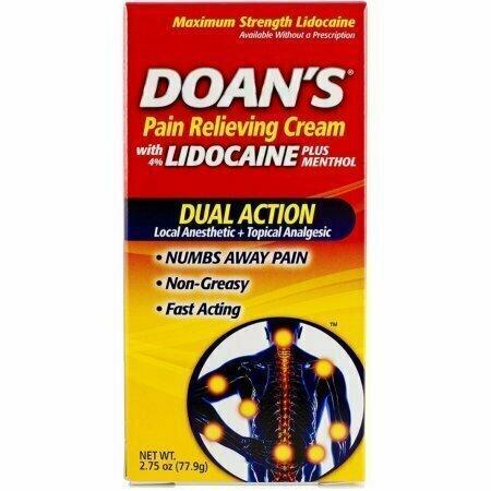 Doan's Doan's Pain Relieving Cream, Dual Action, Maximum Strength Medicine & Drugs
