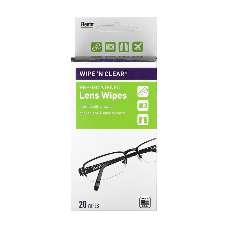 Flents Flents Wipe 'N Clear Sterile Eye Pads – Soft & Absorbent, 20 Count Vision Care