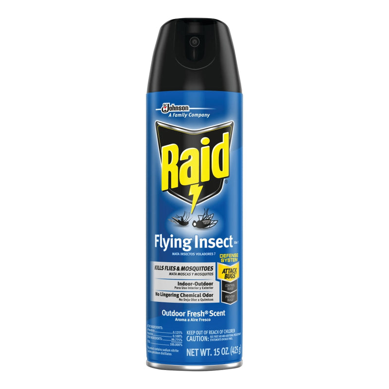 Raid Raid Flying Insect Killer, Outdoor Fresh Scent, 15 Oz Aerosol Can Pest Control