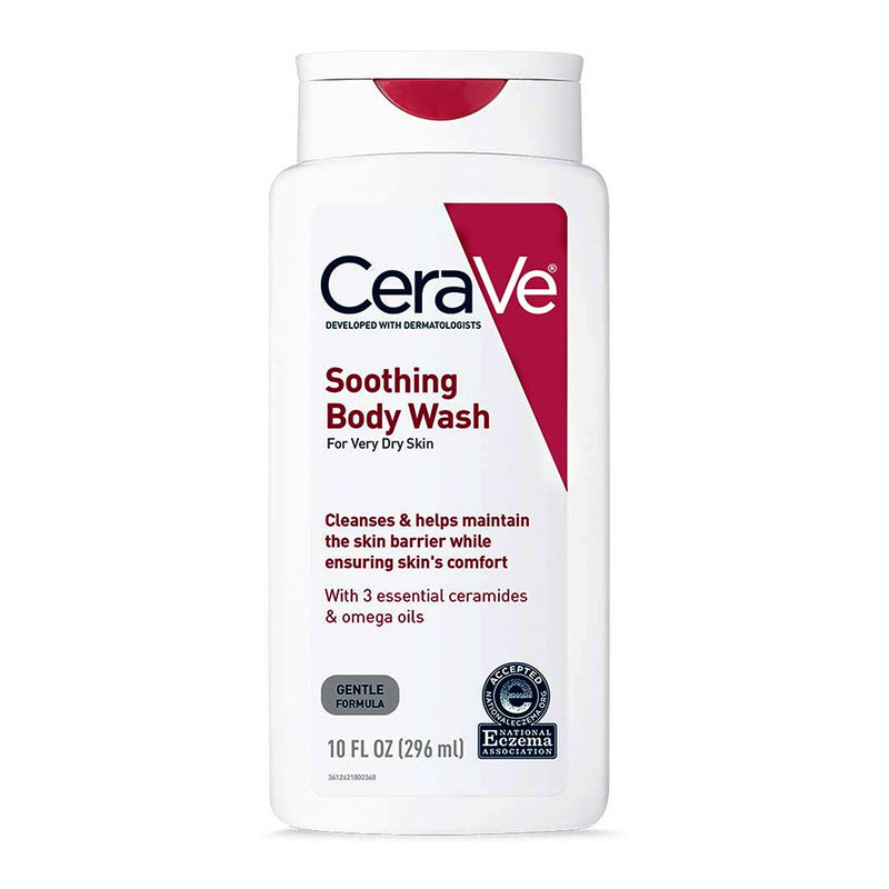 CeraVe CeraVe Eczema Soothing Body Wash For Calming Dry Itchy Skin 10 Oz Body Wash White Smoke