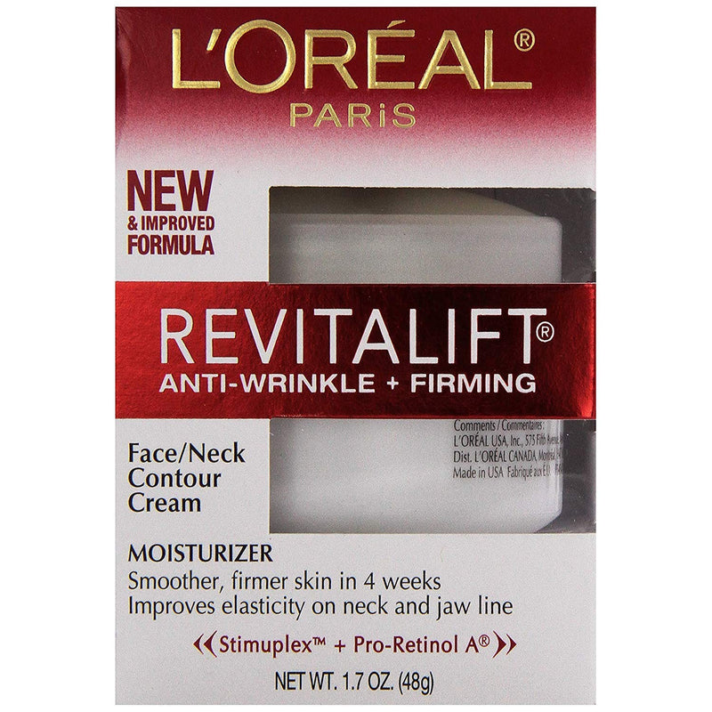 L'Oreal L'Oreal Paris Revitalift Anti-Wrinkle Firming Face Neck Cream 1.7 oz Skin Care Gray