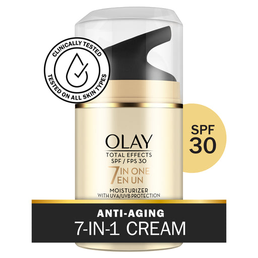 Olay Olay Total Effects 7 In One Face Moisturizer SPF 30, 1.7 Fl Oz Lotion & Moisturizer White Smoke