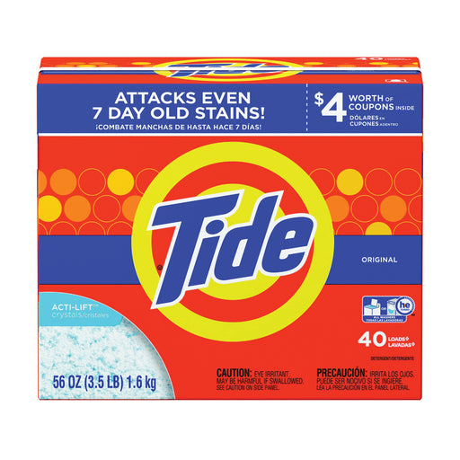 Tide Tide Powder Laundry Detergent, Original Scent, 44 Loads, 56 Oz Laundry Detergent Orange Red