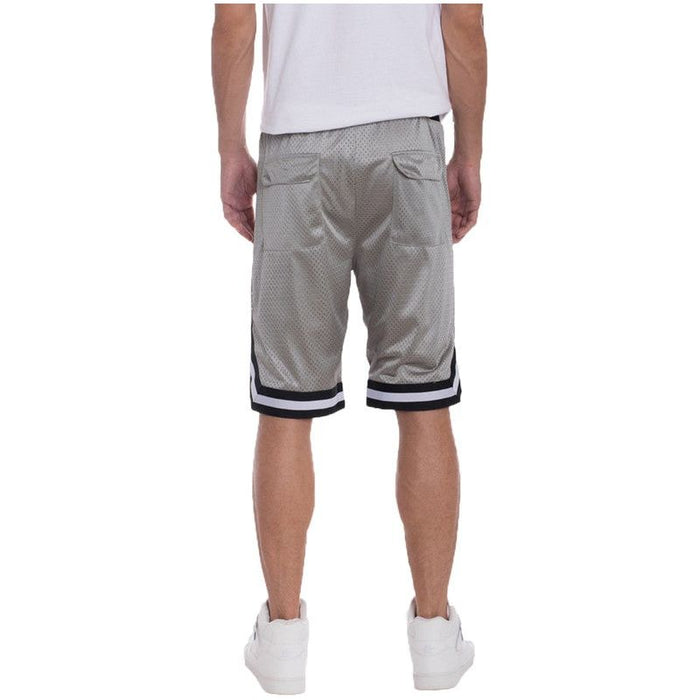 STRIPED BAND SOLID BASKETBALL SHORTS