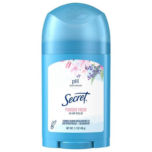 Secret Secret Wide Solid Antiperspirant And Deodorant, Powder Fresh, 1.7 Oz Deodorant