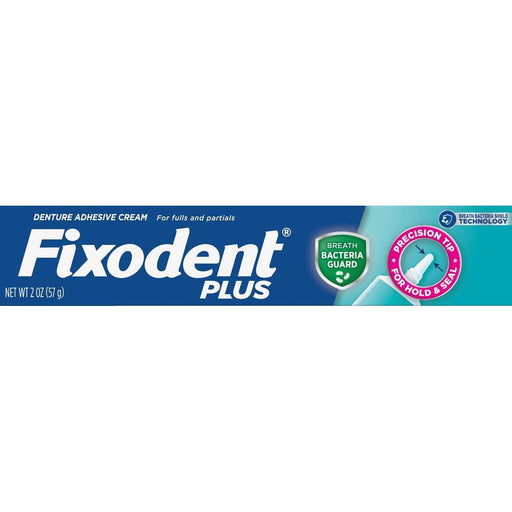 Fixodent Fixodent Plus Precisi & Seal, Breath Bacteria Guard Denture Adhesive Cream, 2 Oz Denture Adhesives