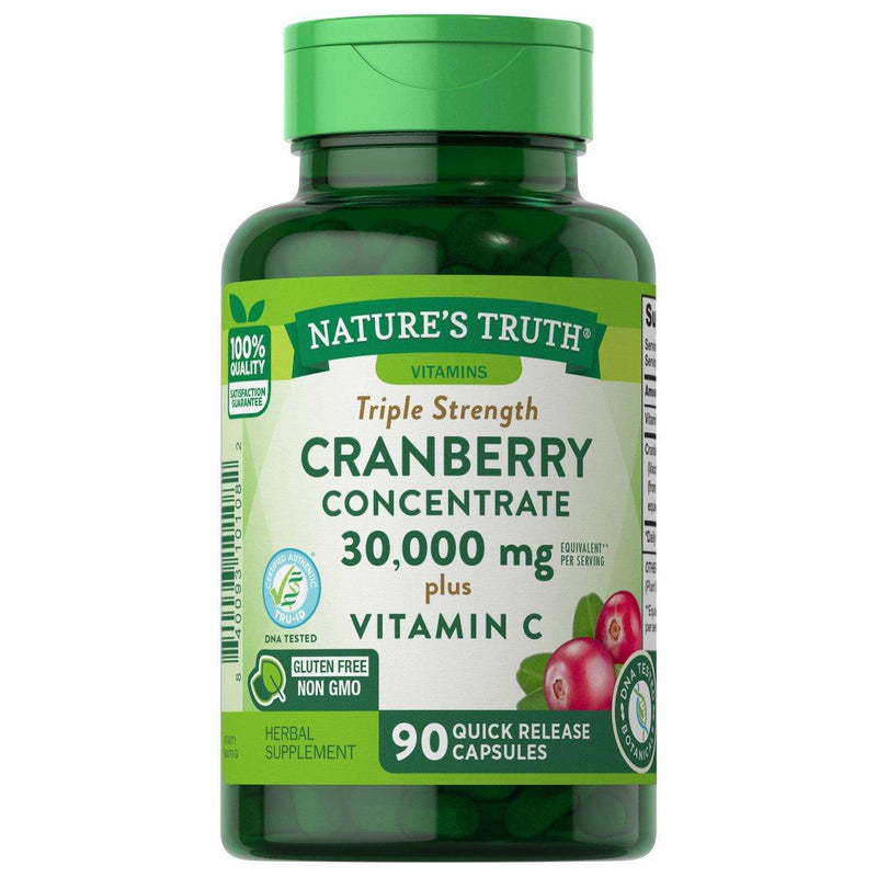 Nature's Truth Nature's Truth Quick Release Capsules Triple Strength 30,000 Mg Cranberry Concentrate Plus Vitamin C Vitamins & Supplements
