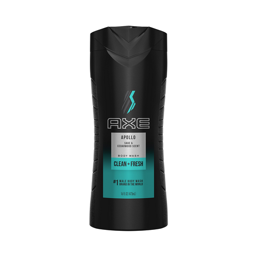 AXE AXE Body Wash, Apollo, Sage & Cedarwood, 12H Refreshing Scent 16 Fl Oz Body Wash