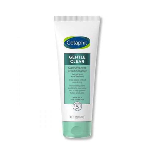 Cetaphil Cetaphil Gentle Clear Clarifying Acne Cream Cleanser With 2% Salicylic Acid, Skin Care For Sensitive Skin, 4.2 Oz Health & Beauty