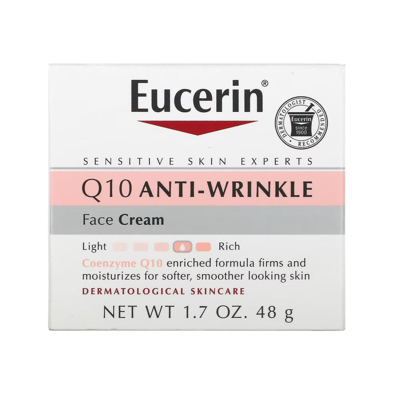 Eucerin Eucerin Q10 Anti-Wrinkle Sensitive Skin Unscented Face Cream - 1.7oz Health & Beauty