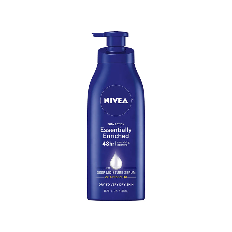 Nivea Nivea Essentially Enriched Body Lotion For Dry Skin, 16.9 Fl Oz Pump Bottle Lotion & Moisturizer
