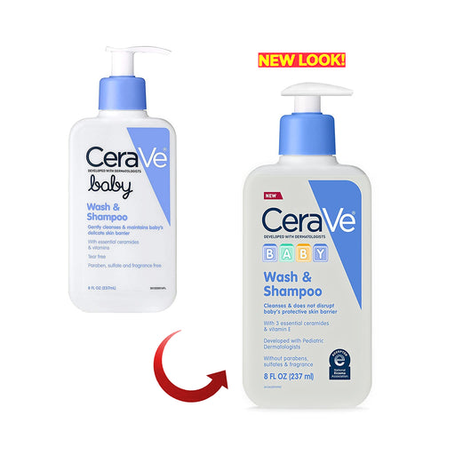 CeraVe CeraVe Baby Wash & Shampoo, 8 Fl Oz Shampoo