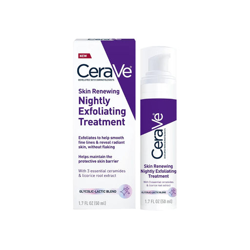 CeraVe CeraVe Skin Renewing Nightly Exfoliating Treatment Glycolic Acid Face Serum - 1 Fl Oz Skin Care