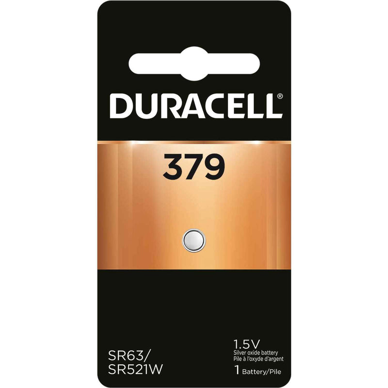 Duracell Duracell 379 1.5 Volt Silver Oxide Button Cell Battery Batteries